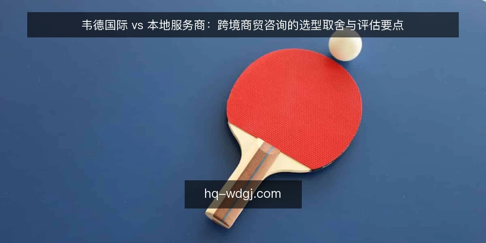 韦德国际 vs 本地服务商：跨境商贸咨询的选型取舍与评估要点 — 需求界定：先写清要解决的跨境问题 配图